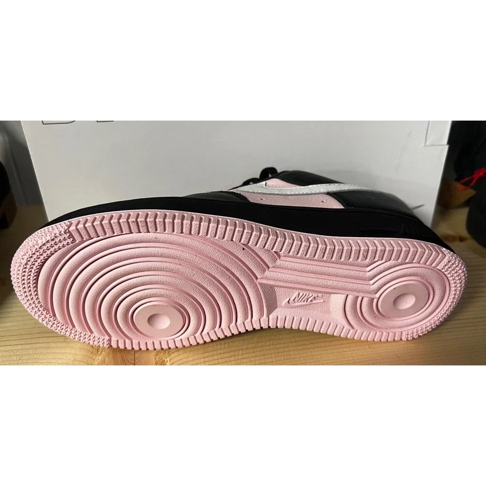 Nike Air Force 1 Low By You Black Pink White Womens 7 DV3907-900 Custom‎ NEW